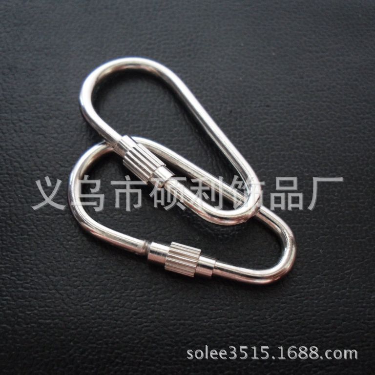 长期供应金属螺丝扣 葫芦型锁扣 不锈钢钥匙扣 现货批发 物优价廉