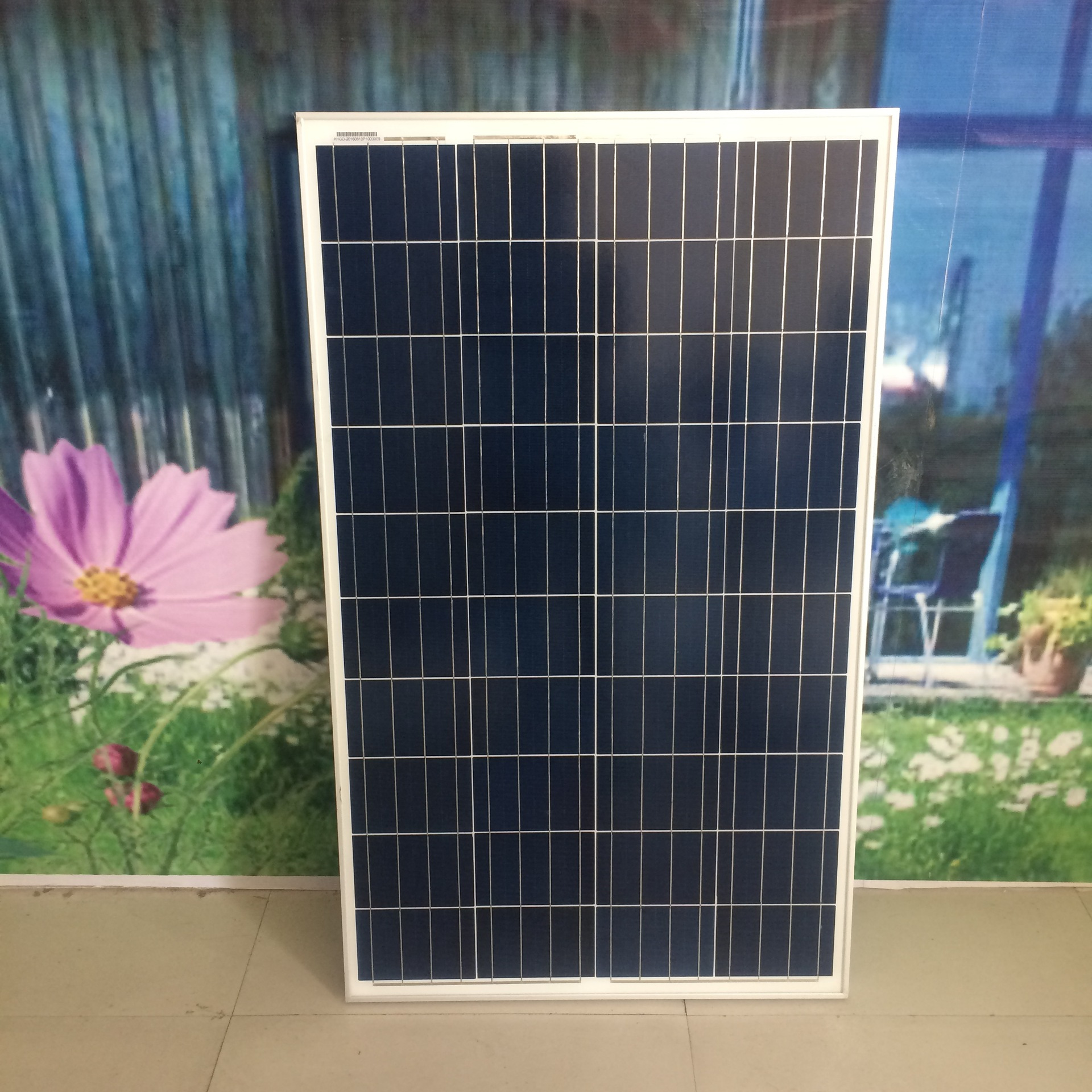 Panel solar policristalino de alta eficiencia de 100W y 18V, sistema de generación de energía, luz de calle con monitorización de carga de 12V.