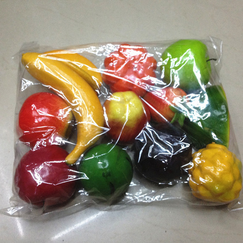 Plastic fake fruit 9cm, simulation fruit vegetable food photography props, preschool model, Yiwu handicrafts