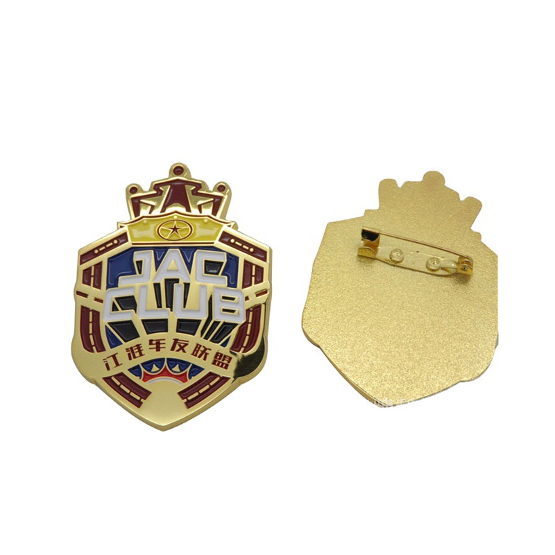金属锌合金压铸胸章 金属电镀金属铭牌 丝印锌合金金属标牌铭牌