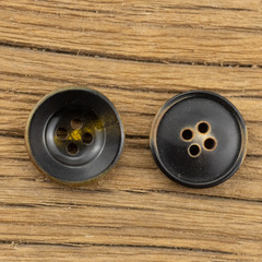 志禾 火燒復古休閒風格四眼rrl外套西裝夾克真牛角紐扣天然扣