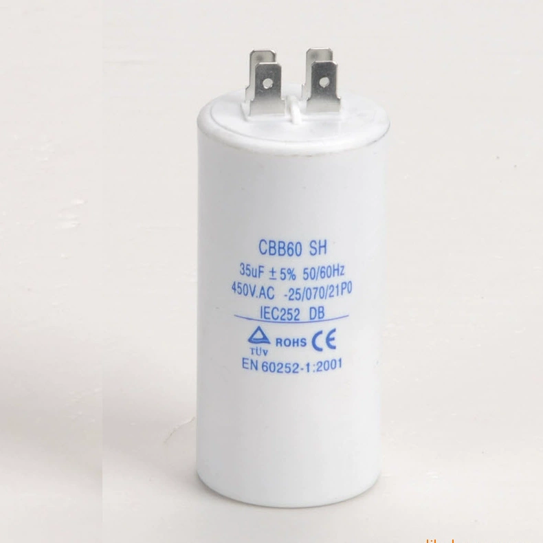 CBB60 capacitor air compressed electrical container water pump capacitor