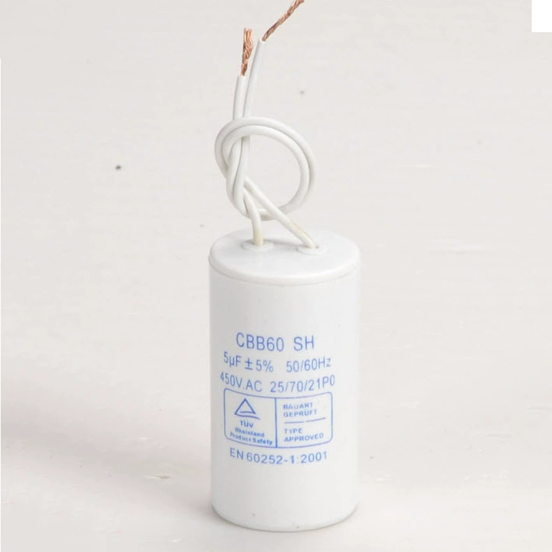 CBB60 capacitor air compressed electrical container water pump capacitor