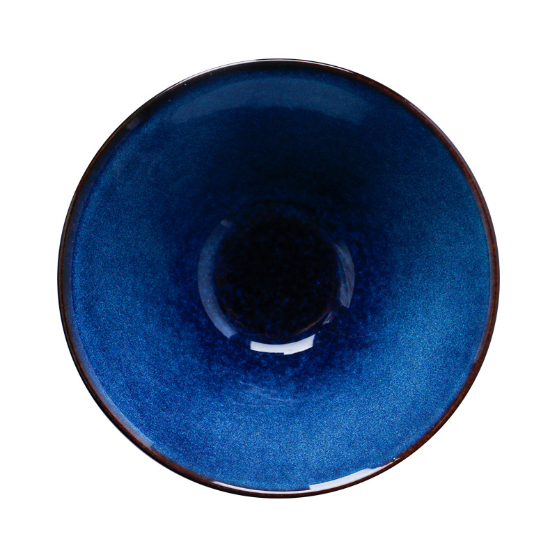 Estilo japonés retro tazón de fideos hogar tazón de arroz creativo tazón de sopa horno de cerámica cambio vajilla cubo ensalada tazón fideos tazón grande