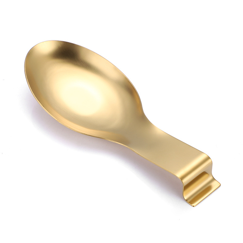 Directo de fábrica de acero inoxidable titular de cuchara estante olla caliente cuchara bandeja clip de comida hotel restaurante estante de utensilios de cocina cuchara titular