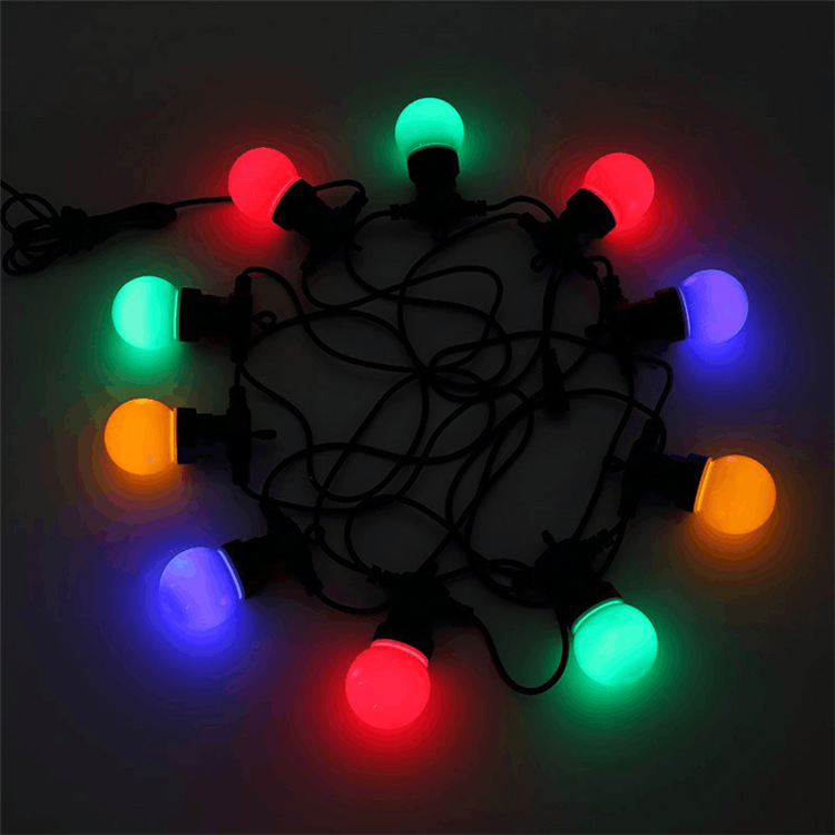 Guirnaldas de luces para exteriores con bombillas G50 de bajo voltaje, se pueden conectar en serie, bombillas de decoración para jardín y bodas de 24V, luces de ambiente para camping.