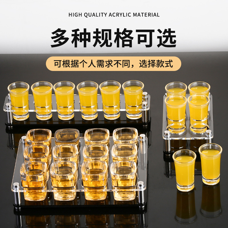 Bar portavasos acrílico combinación de plástico bala taza estante bar una taza de vino blanco taza de vino extranjero estante transparente