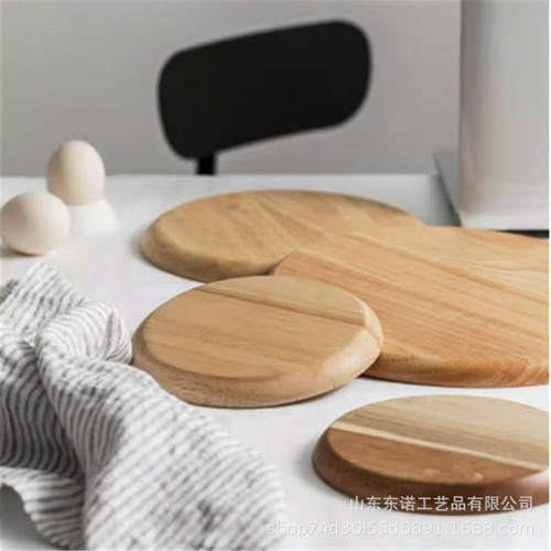 Japanese acacia wood tray home wooden dinner plate simple wooden dessert bread disc tea tray snack plate