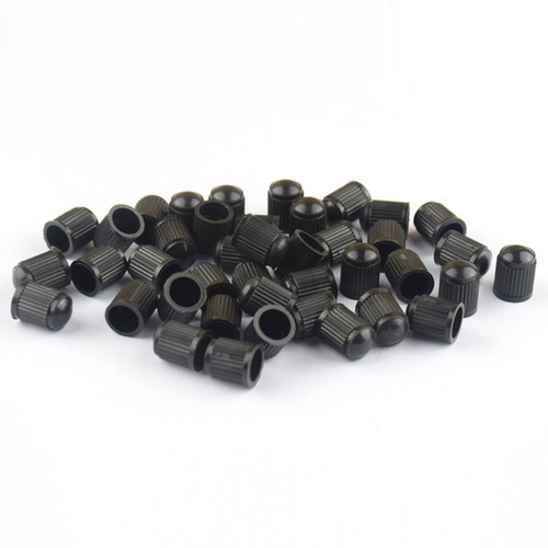Car bicycle tire valve core dust cover dust cap black plastic valve cap