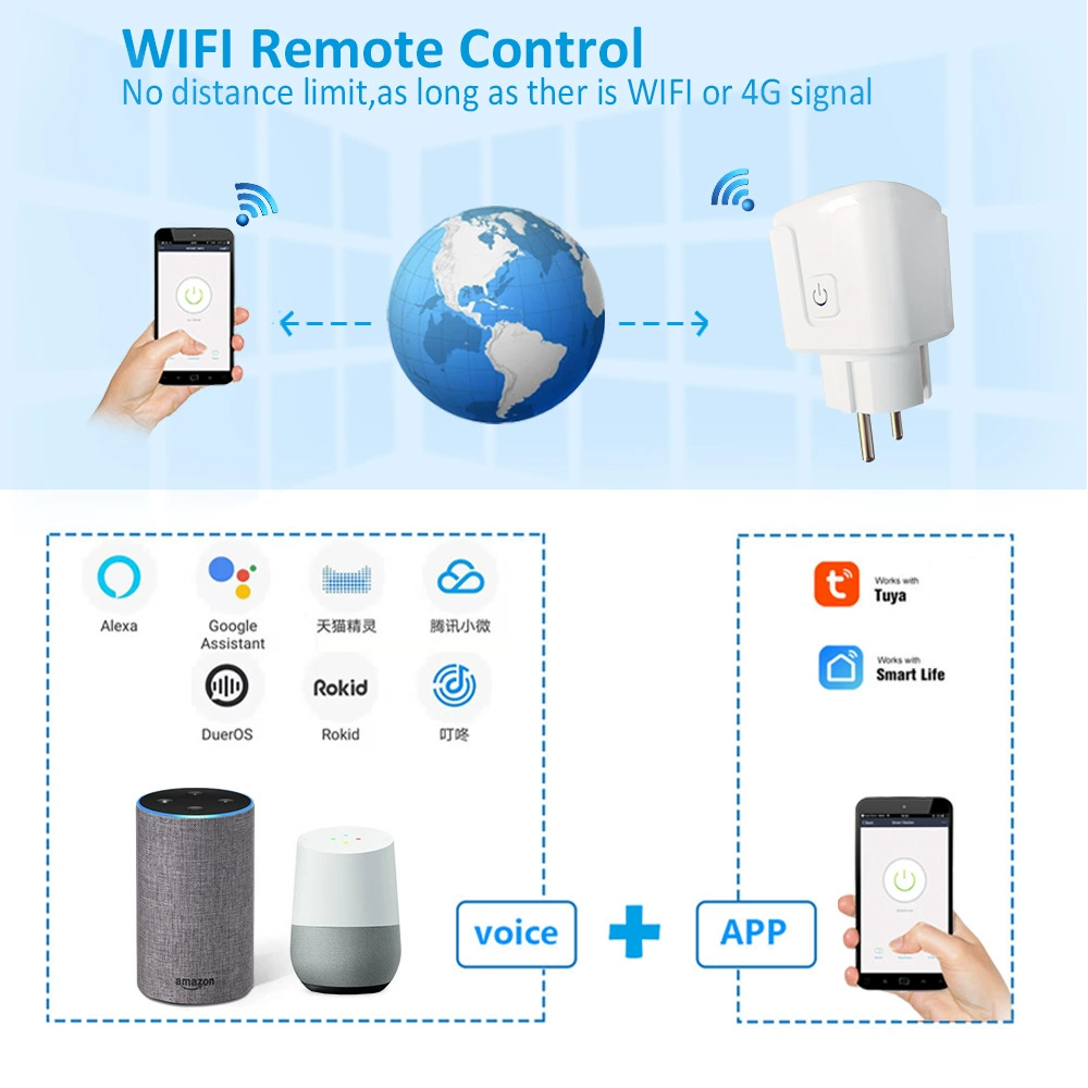 Граффити WiFi умная розетка Европа