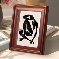 實木擺台相框6寸 7 8 10 12寸 A4 B5 掛牆兒童定可加洗照片相框