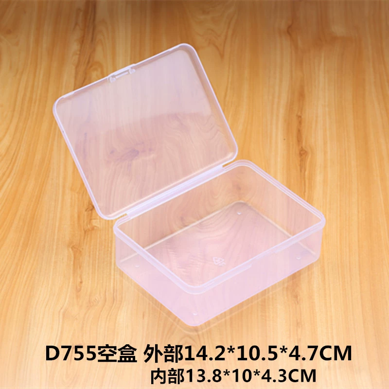 Пластиковые прямоугольные прозрачные части коробка ювелирных изделий аппаратных средств упаковочная коробка pp маленькая пустая коробка винтовой отделкой коробка