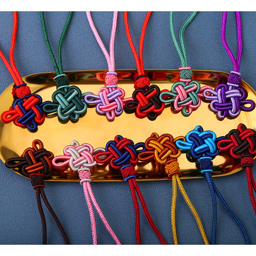 Runsu tassel double color matching auspicious Chinese knot double color matching tassel hanging accessories gift sachet small Chinese knot