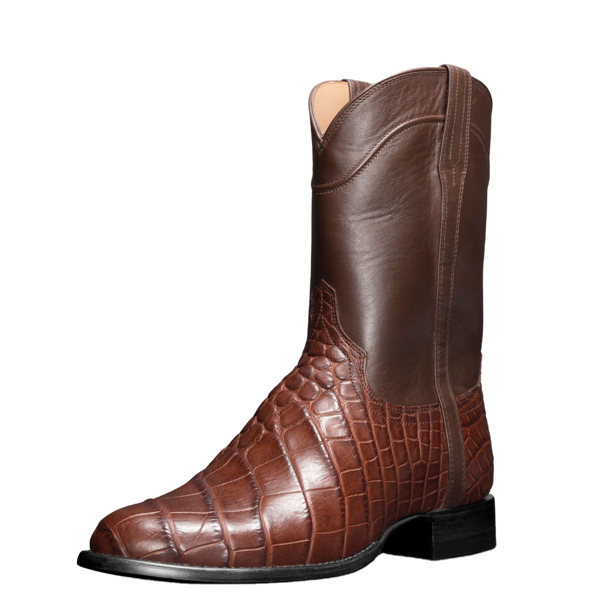Vintage férfi csizma Alligator Western cowboy férfi cipő 48-as méret felett_voghion.com