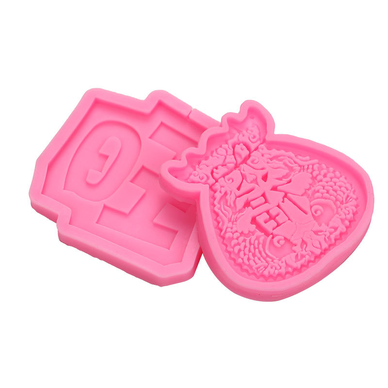 Fondant wangzi Fu bolsa de dinero molde de silicona para hornear chocolate decoración de Año Nuevo molde de silicona en stock