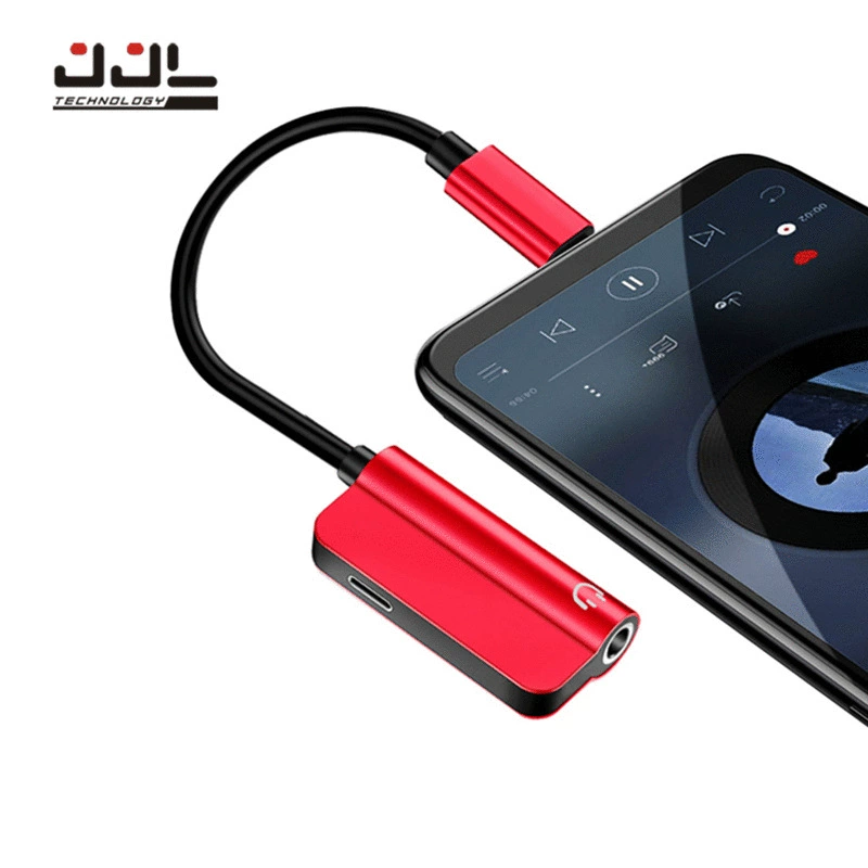 [USB-C зарядка слушать музыку 2-в-1 наушники адаптер аудио кабель type-c на 3.5mm аудио адаптер]