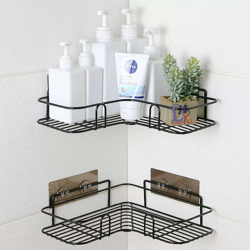 donated kitchen triangle storage rack toilet bathroom corner setting rack bedroom wall hanging wall storage shelf