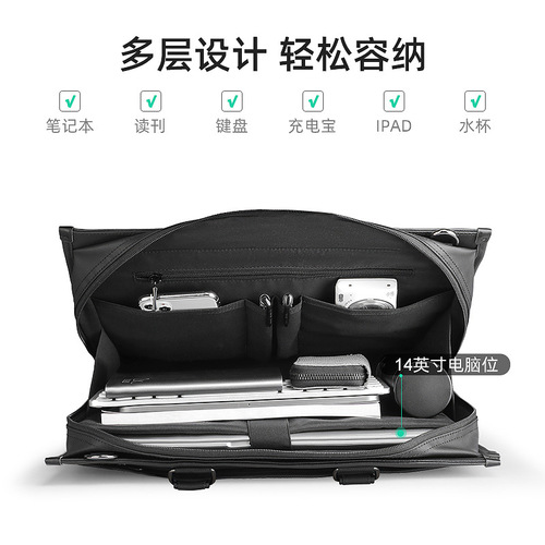 mark ryden cross-border briefcase black new men's business bag wholesale handbag laptop bag