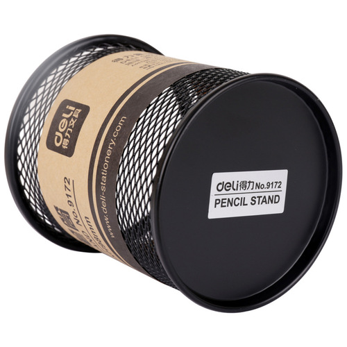 Deli stationery deli 9172 pen holder metal mesh round pen holder mesh pen insert office stationery