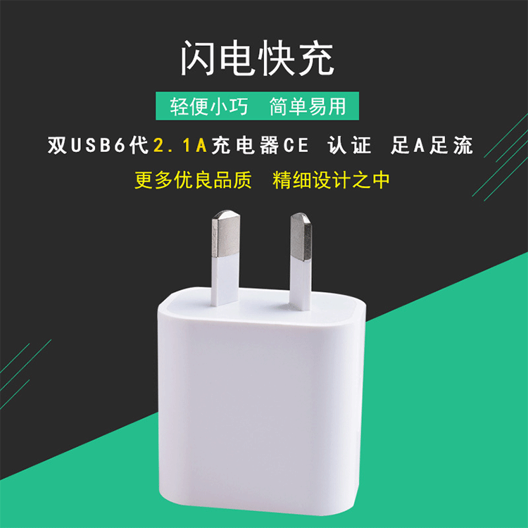 In-Stock Saa Certified 5V2.1A Australian Standard Dual-Port USB Fast Charger Suitable for Apple Phones and Watches Charging Head