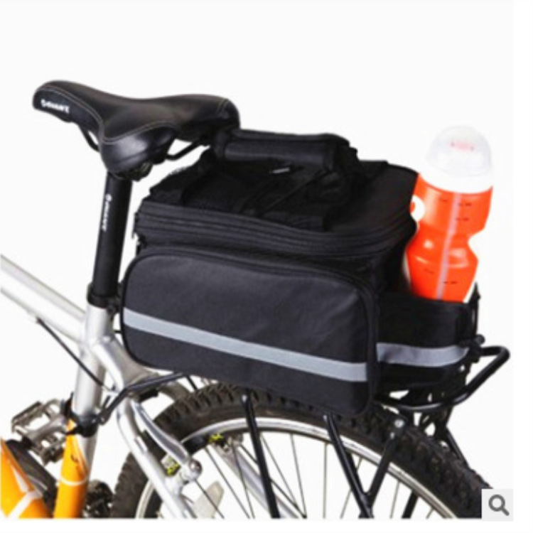 Bolsa trasera para bicicleta con cubierta impermeable, gran capacidad, expandible, para ciclismo, venta al por mayor.