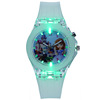 Cartoon flashing quartz silica gel children's watch, “Frozen”, wholesale