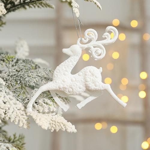 [Gangheng] Creative crafts Christmas tree home decoration accessories snowflake angel wings elk pendant pendant
