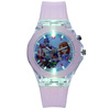 Cartoon flashing quartz silica gel children's watch, “Frozen”, wholesale