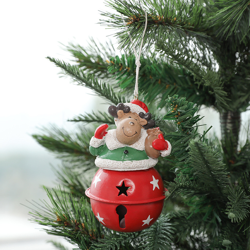 Hong Kong Heng decoraciones de Navidad campana de hierro colgante de árbol de Navidad muñeco de nieve muñeca colgando suministros de Navidad creativo