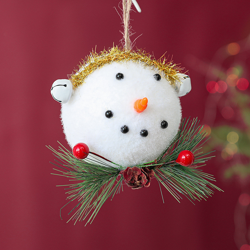 Hong Kong Heng decoraciones navideñas muñeco de nieve de espuma colgante de árbol de Navidad regalo de Navidad decoración de escena de ventana