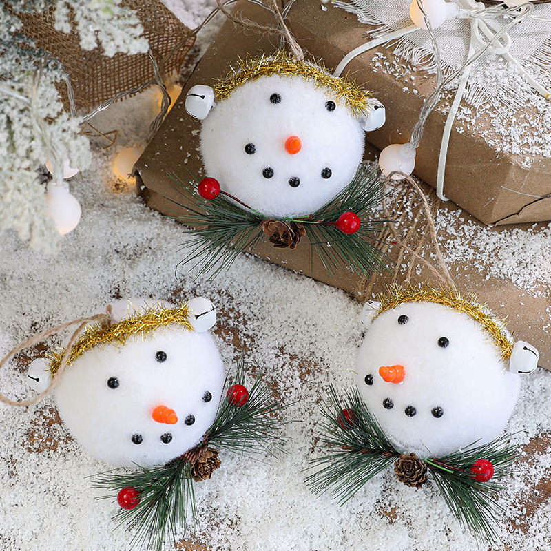 Hong Kong Heng decoraciones navideñas muñeco de nieve de espuma colgante de árbol de Navidad regalo de Navidad decoración de escena de ventana