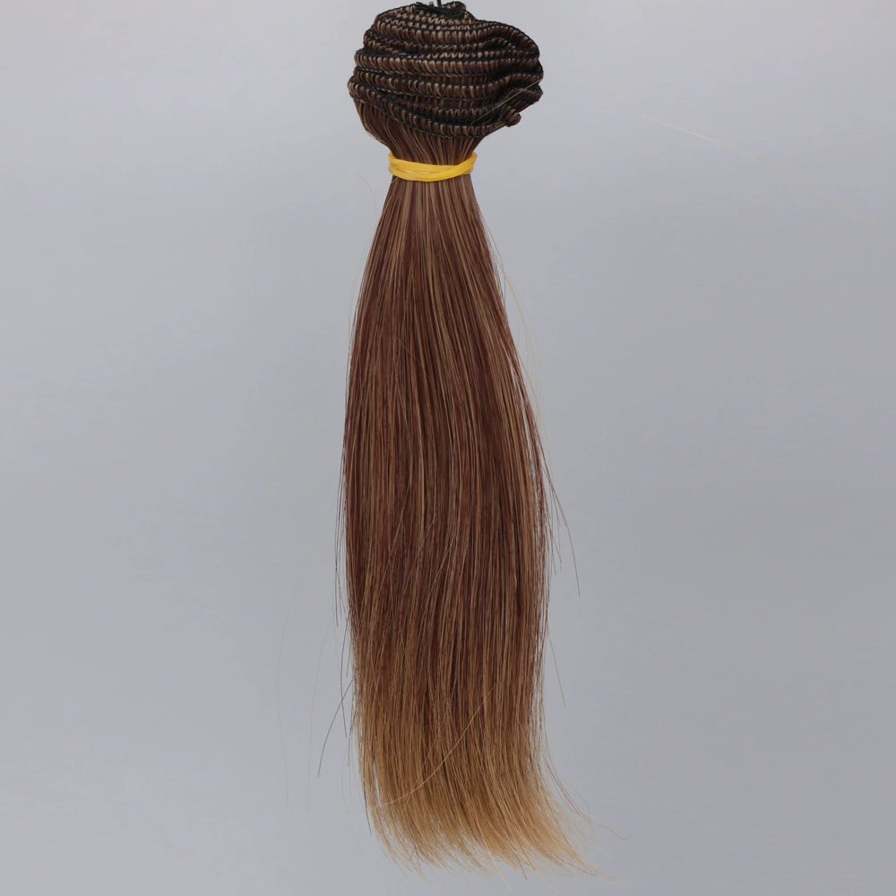 Волосы для кукол (Юэянг) для BJD/SD/OB11 — 15 см прямые, высокотемпературные, шелк, валок 1 м