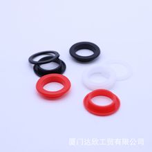 供应28X18塑胶PE手扣鸡眼PC塑料自扣圆形鞋盒透气扣