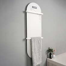 电热毛巾架卫生间家用烘干架加热杀菌碳纤维加热浴室浴巾架置物架