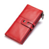 Long universal wallet, anti-magnetic small clutch bag, new collection, genuine leather