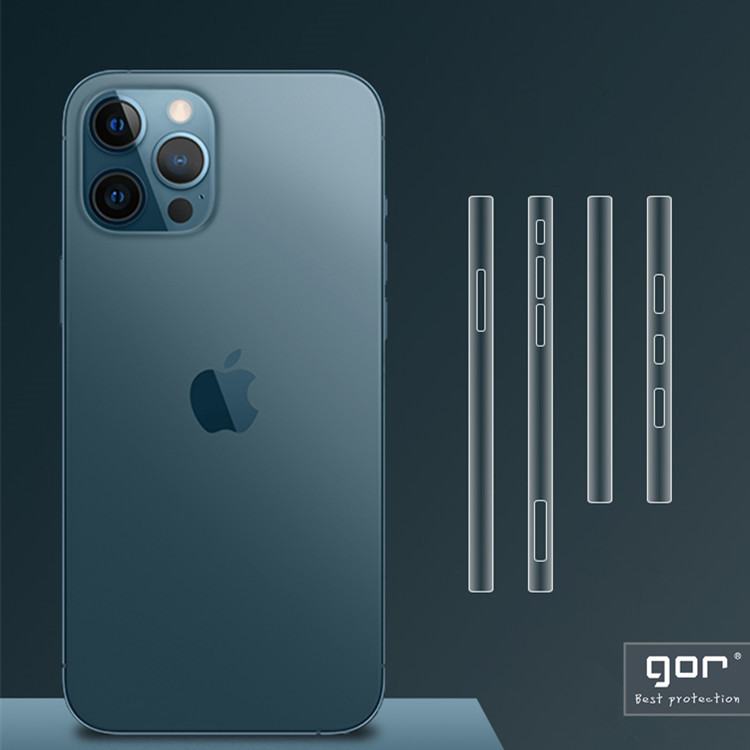 GOR para el iPhone 15 Pro Frame Film Apple 14 Pro Max película lateral todo incluido de cuatro esquinas etiqueta transparente