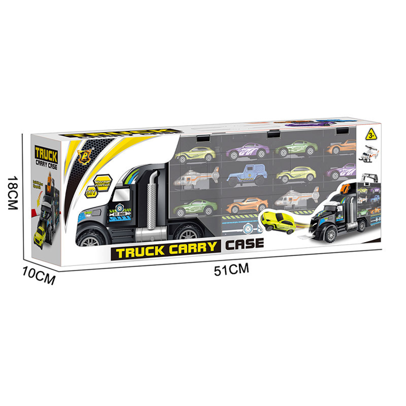 Juguete de almacenamiento para niños camión contenedor de coche contenedor de dinosaurio cabeza de coche P858-A deslizante Venta caliente transfronteriza