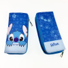 Cartoon long polyurethane wallet with zipper, hand loop bag, small clutch bag