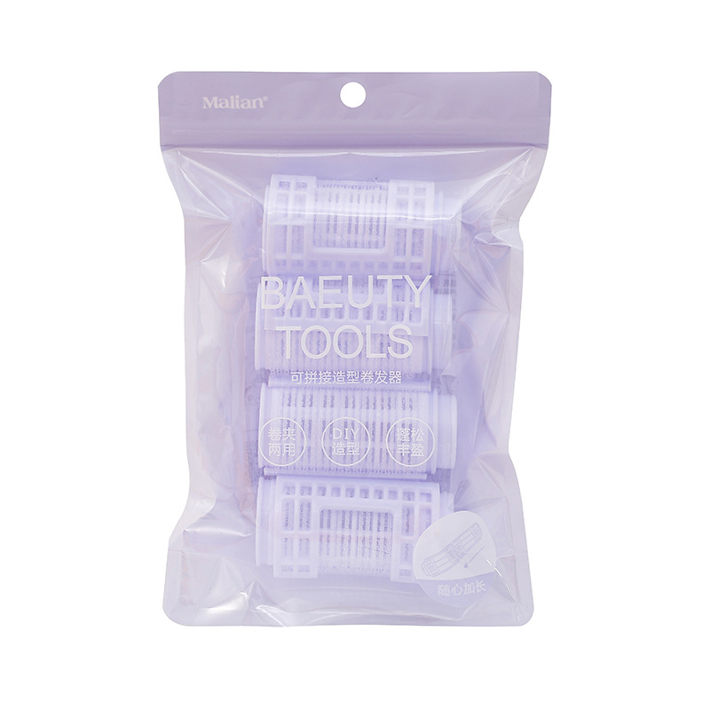 Marian empalmado aire de ocho palabras flequillo rizador de pelo plástico que forma artefacto de fijación mullido rizador de pelo autoadhesivo