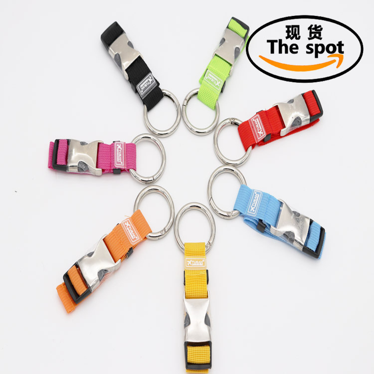 Amazon equipaje antirrobo anti-perdida gancho maleta fijo multiusos anillo colgante de metal gancho de equipaje