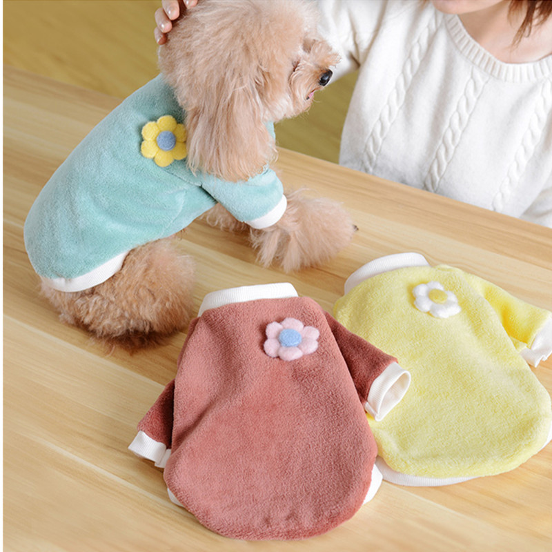 신상 강아지 고양이 옷 북극털 애완동물 조끼 가을 겨울 두께 법두 코키 시나리 테디 의상