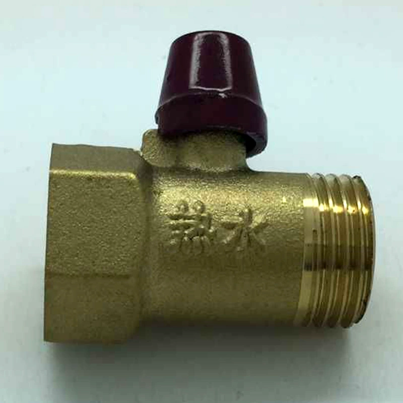 Xinye латунь внутренний и внешний провод прямой клапан резьба Красная Шапочка латунь миниатюрный медный шаровой клапан внутренний и внешний зуб прямой клапан 4 точки