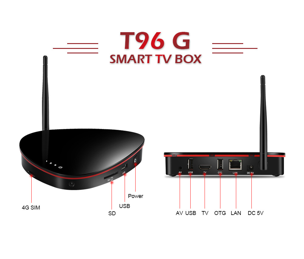 T96G S905W network Player 4K set top BOX 2g +16G Android TV BOX dual band 2.4+5gwifi