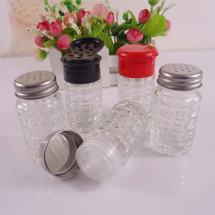 厂家直销50ml调味料胡椒粉玻璃瓶椒盐玻璃罐烧烤胡椒瓶批发