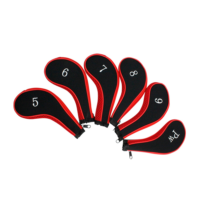 FUENTE Venta al por mayor de fábrica cubierta de club de golf bordado digital cubierta de varilla de hierro a prueba de polvo cubierta de varilla resistente al desgaste Venta caliente transfronteriza