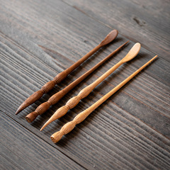 竹製茶撥茶針茶扒通壺針茶道六君子配件茶針茶刀茶錐套裝廠家直銷