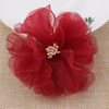 Crystal, accessory for bride, cloth, Korean style, 8cm