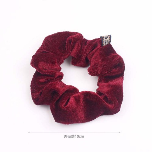 Large Korean Wool Colon Ring Hair Ties, Minimalist Korean Washed Label Hair Clips, Fashion Hair Accessories B378