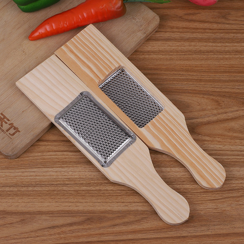 Factory direct hair two-yuan traditional wooden No. 10 stainless steel slices potato radish chopping and grater wooden planing wood repair