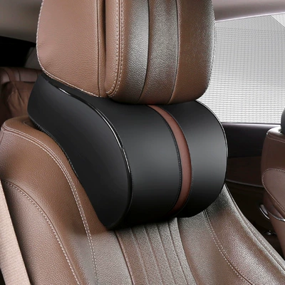 Headrest Support Memory Foam Neck Pillow - black-coffee-neck-pillow
